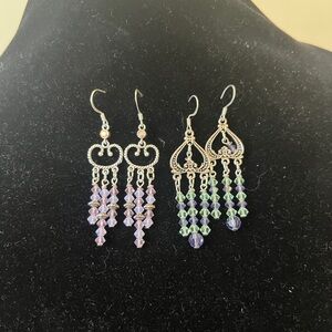 Set of 2 Heart Earrings